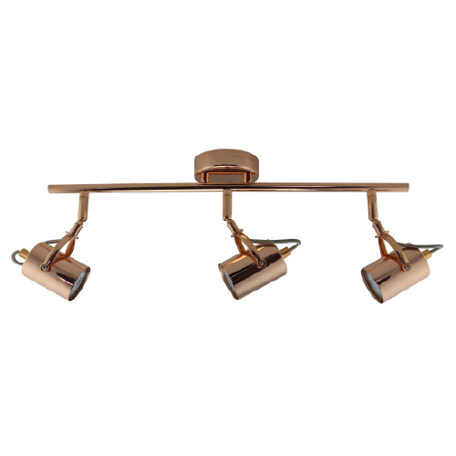 Aplique 3 luces GU10 cobre brillante